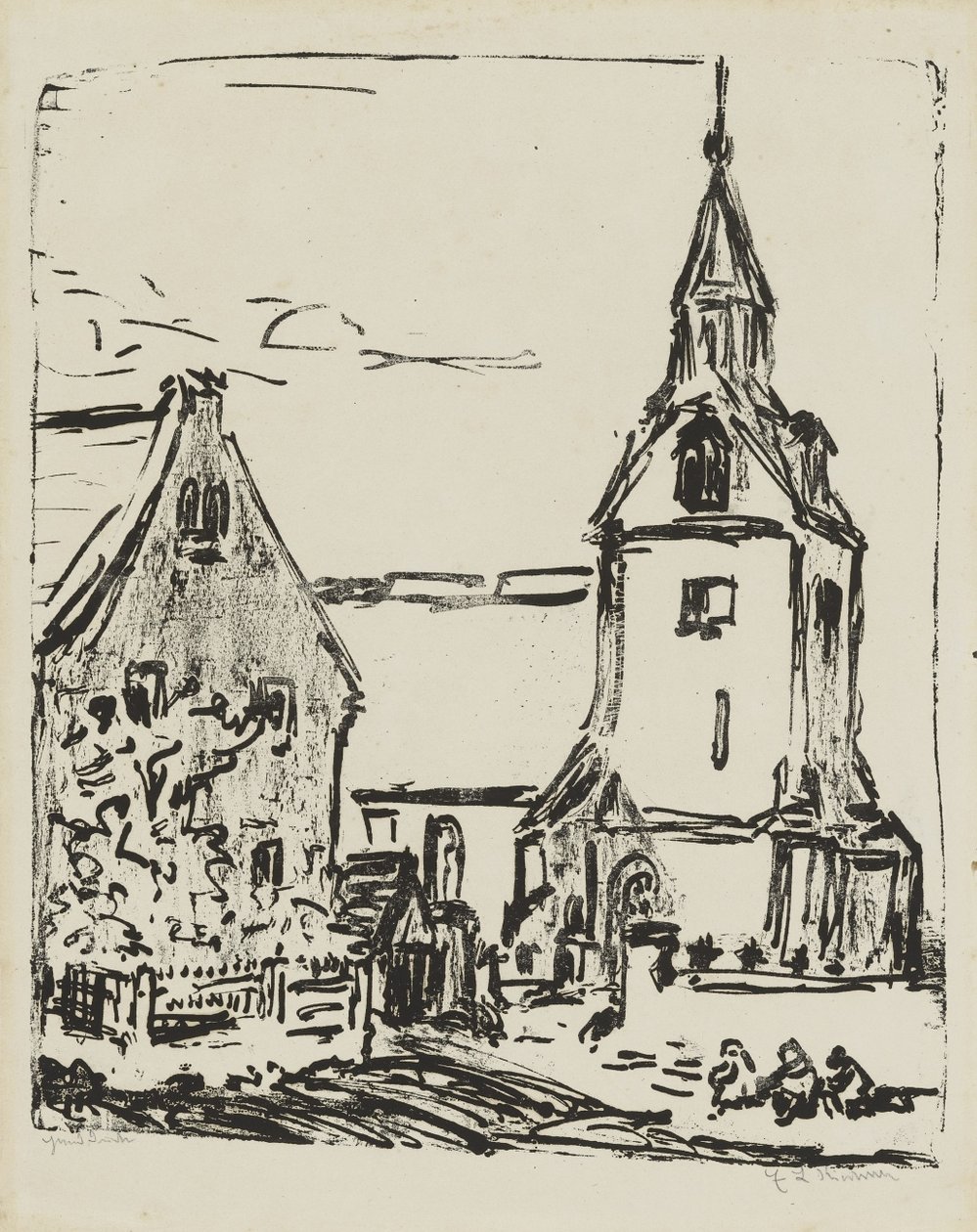 Kirche Goppelnissa tekijältä Ernst Ludwig Kirchner