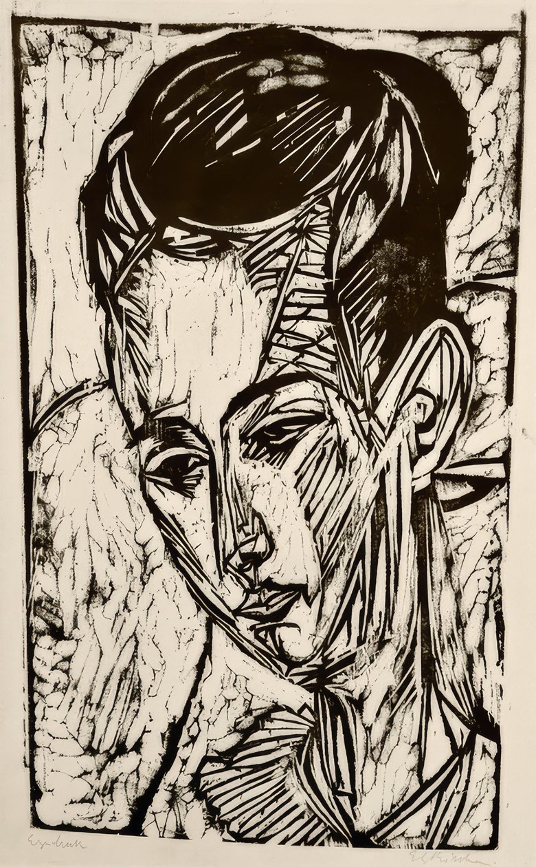 Kopf Tochter Hardt tekijältä Ernst Ludwig Kirchner