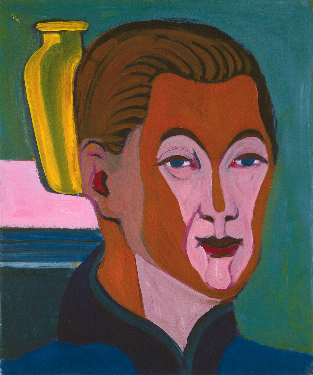Kopf des Malers tekijältä Ernst Ludwig Kirchner