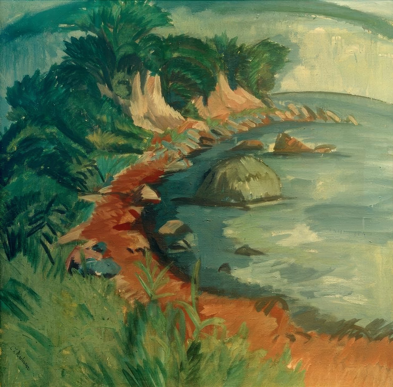 Küste Fehmarnissa tekijältä Ernst Ludwig Kirchner