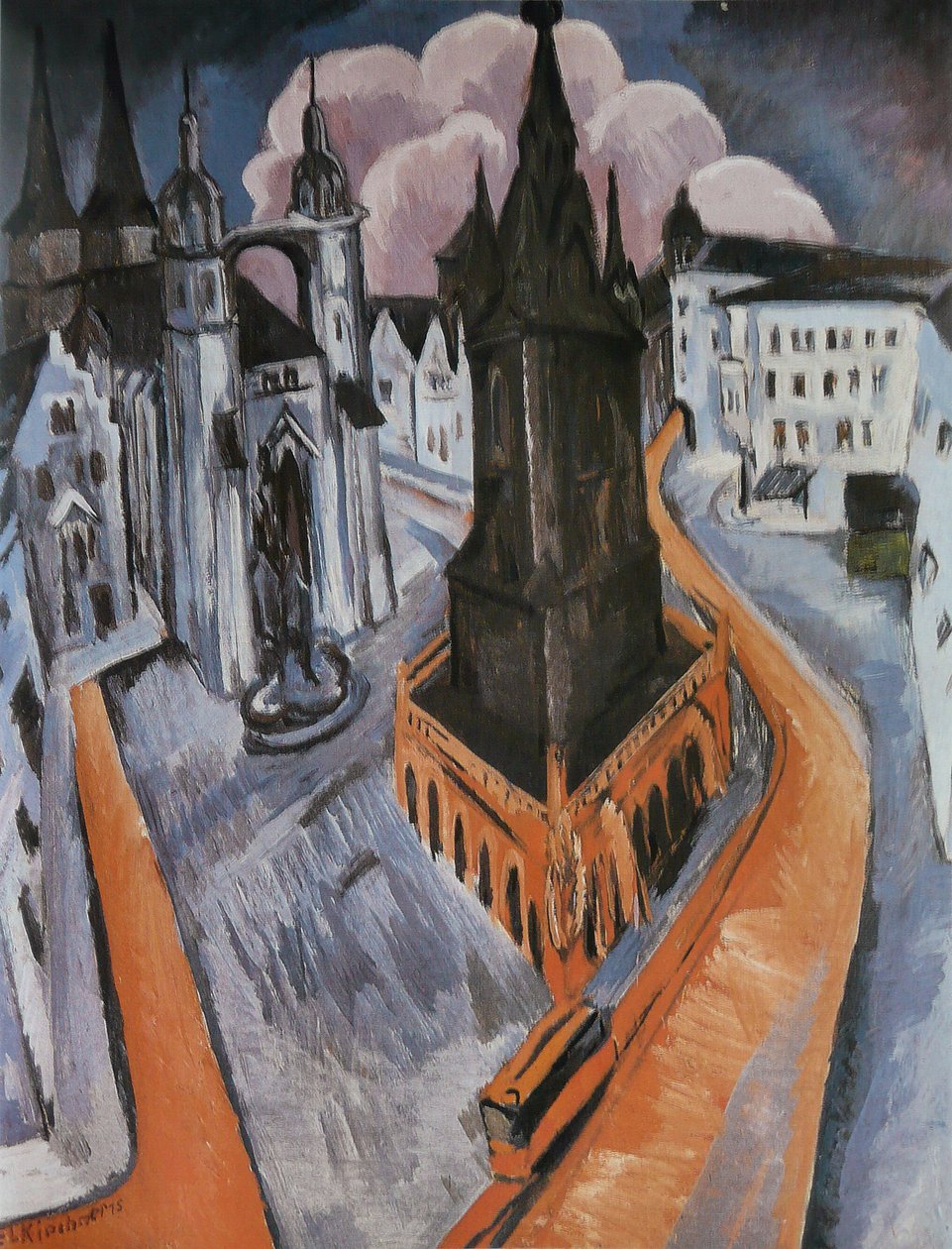 La Tour rouge tekijältä Ernst Ludwig Kirchner