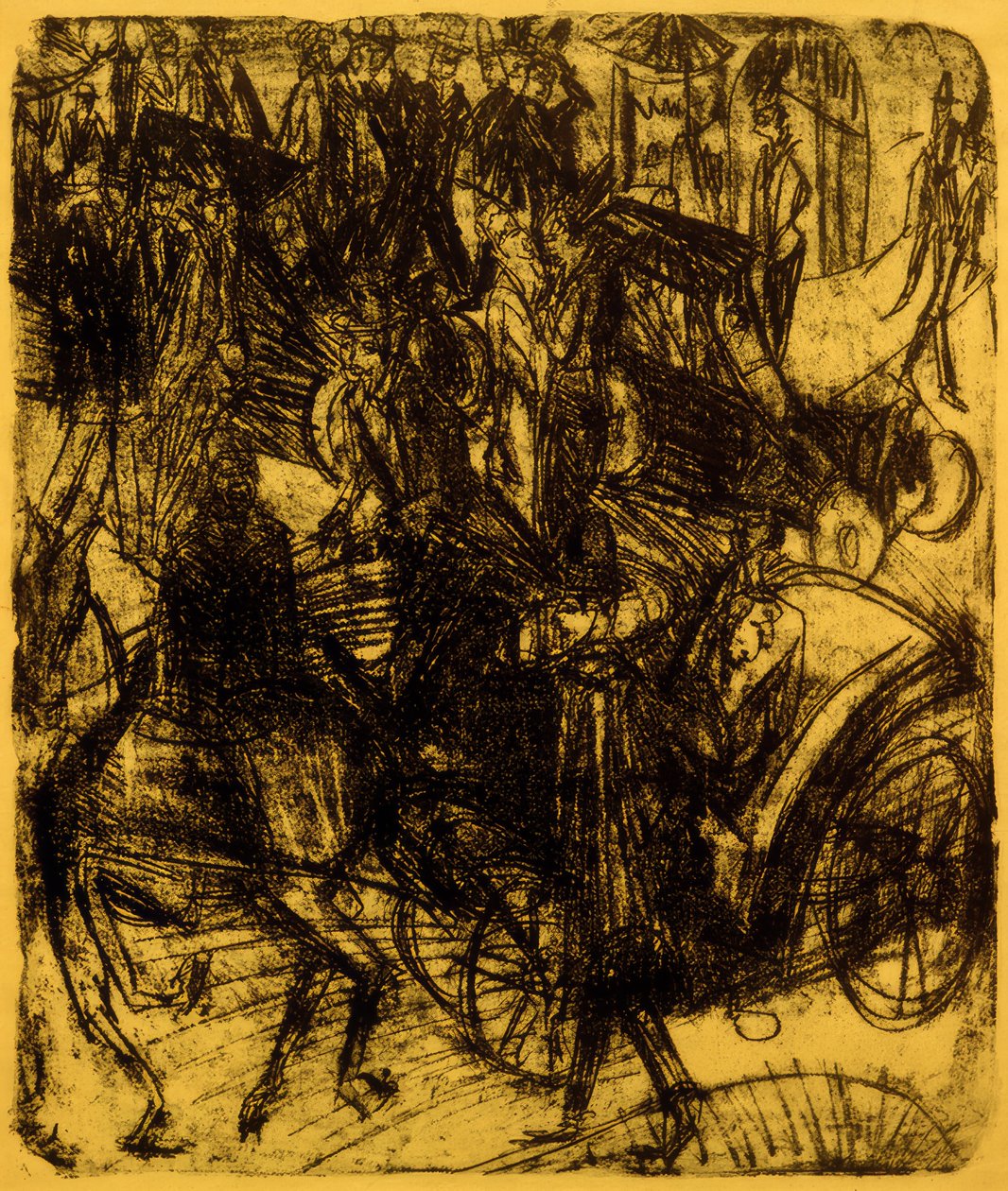 Leipziger Straße, Kreuzung tekijältä Ernst Ludwig Kirchner
