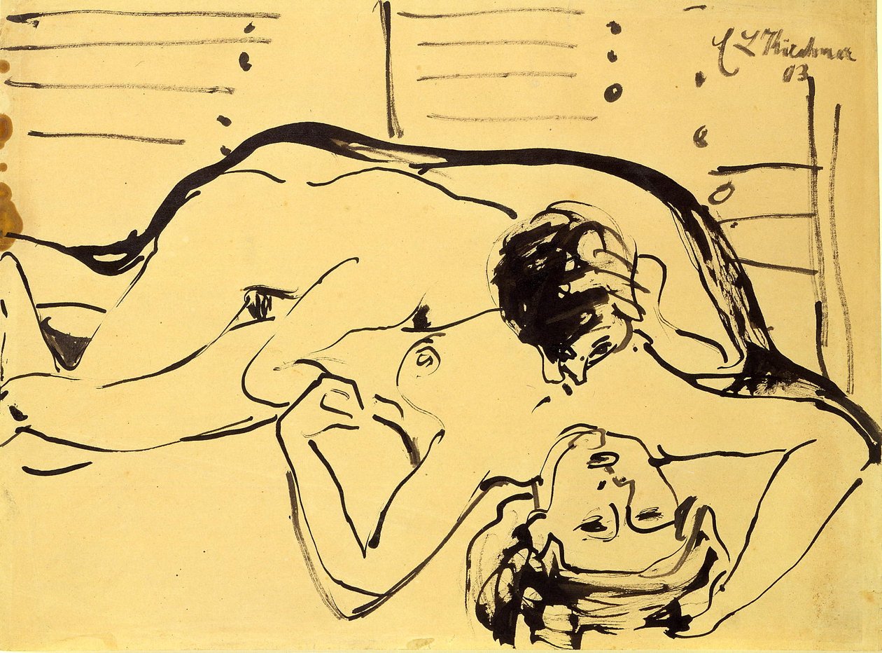 Liebespaar tekijältä Ernst Ludwig Kirchner