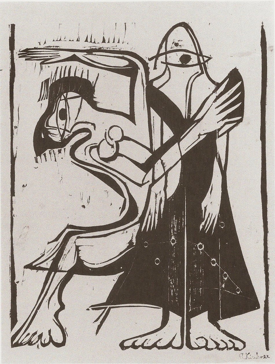 Maskentanz tekijältä Ernst Ludwig Kirchner