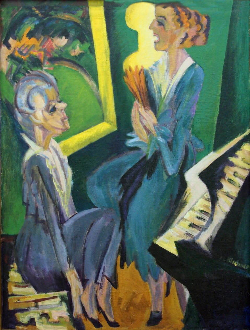Musikzimmer tekijältä Ernst Ludwig Kirchner