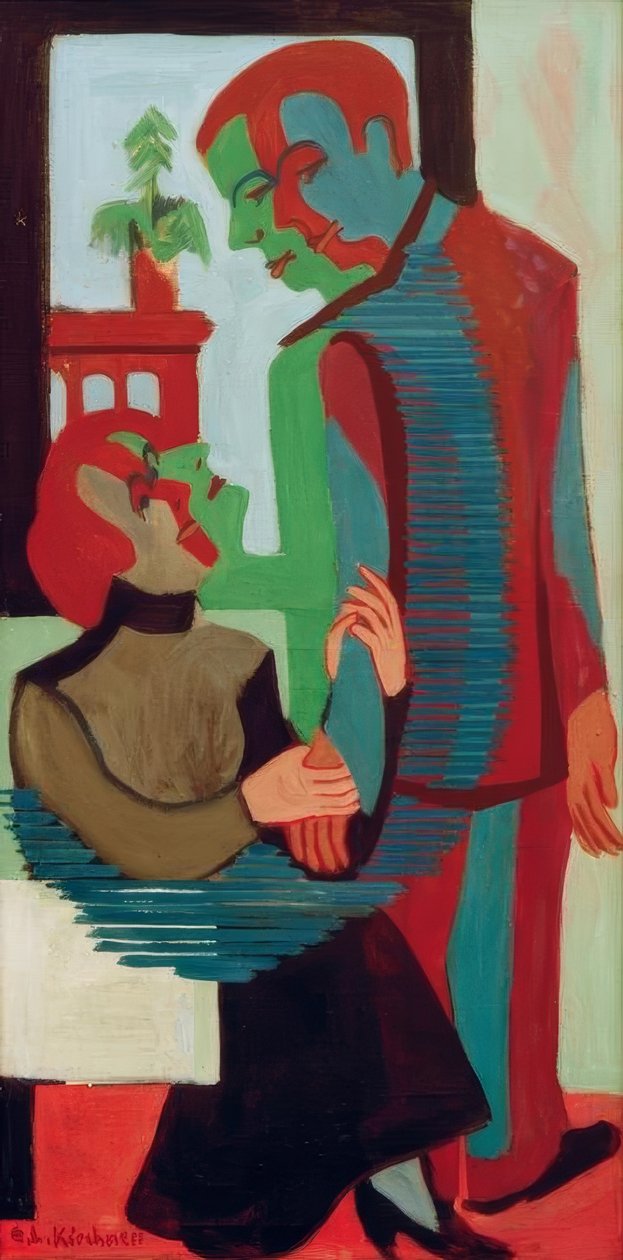Mutter und Sohn tekijältä Ernst Ludwig Kirchner