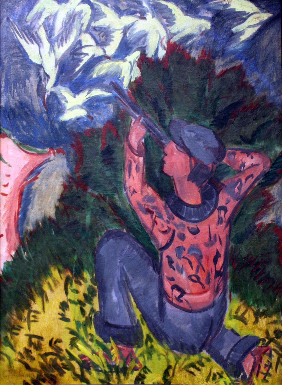 Möwenjäger im Gehölz tekijältä Ernst Ludwig Kirchner