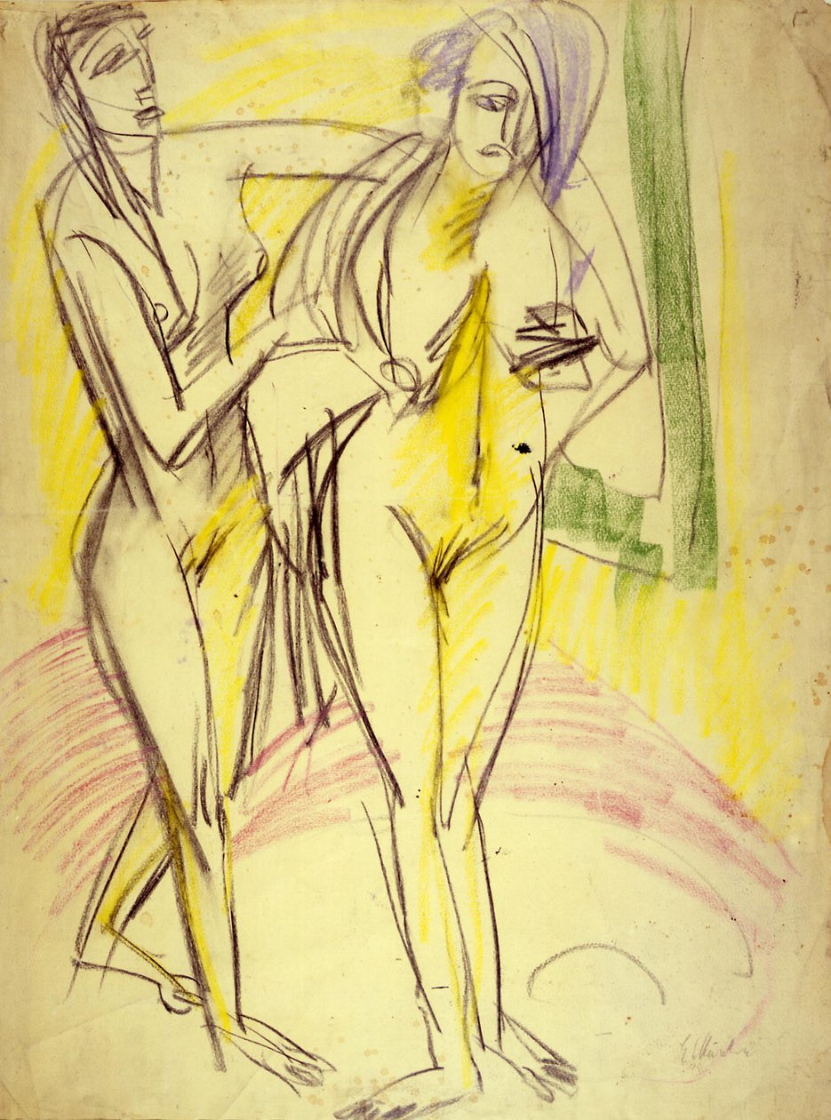 Nach dem Bade tekijältä Ernst Ludwig Kirchner