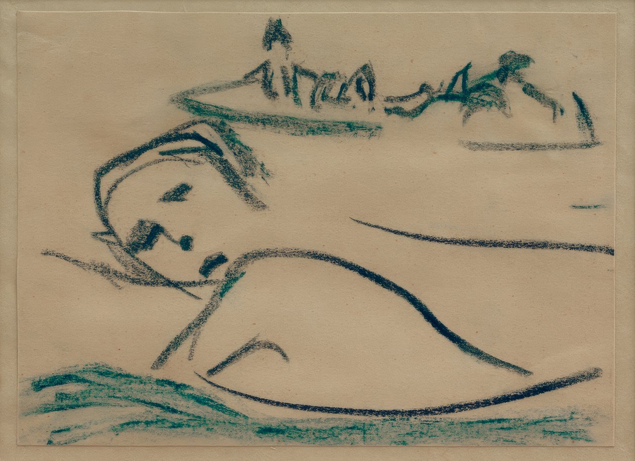 Ohne Titel (Mädchen, schwimmend) tekijältä Ernst Ludwig Kirchner