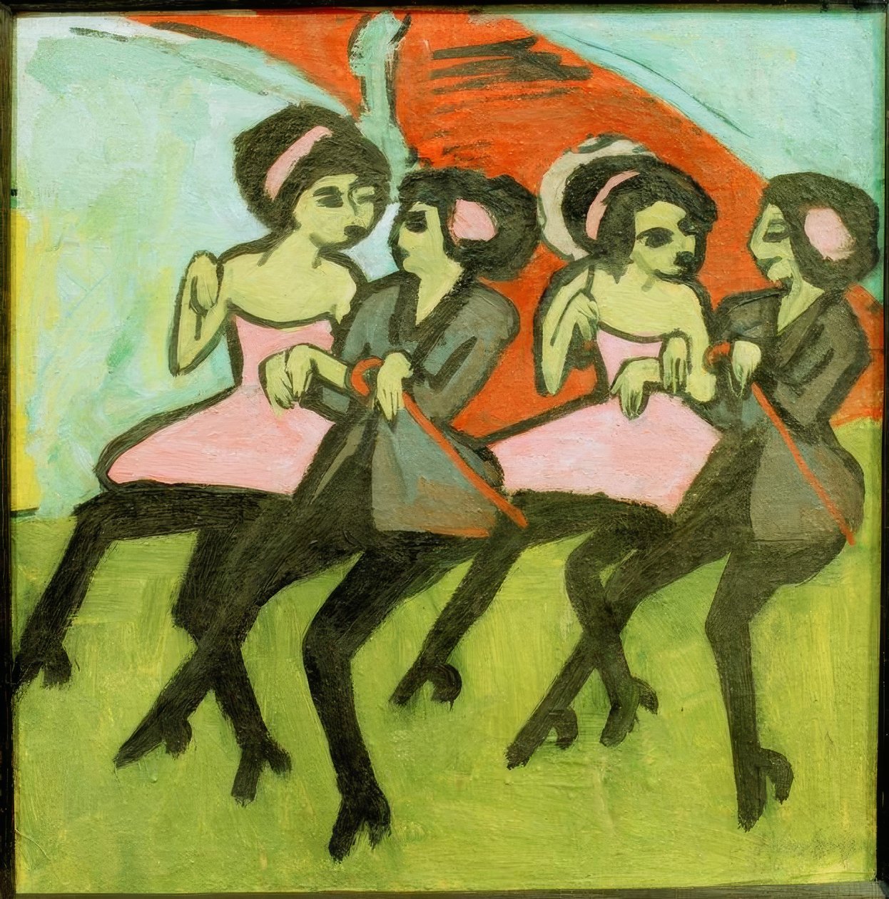Panamatänzerinnen tekijältä Ernst Ludwig Kirchner