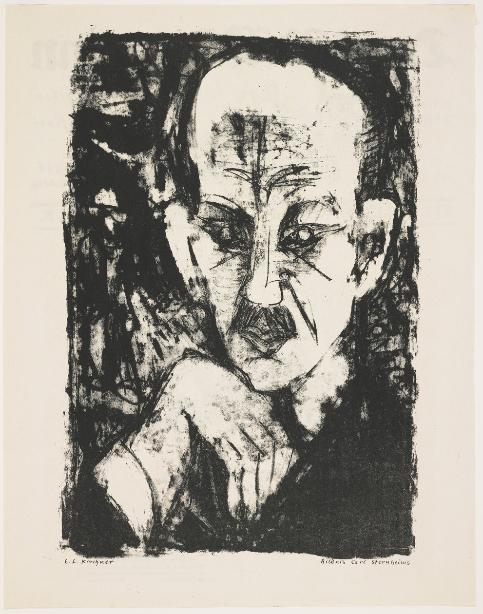 Carl Sternheimin muotokuva, 1916 tekijältä Ernst Ludwig Kirchner