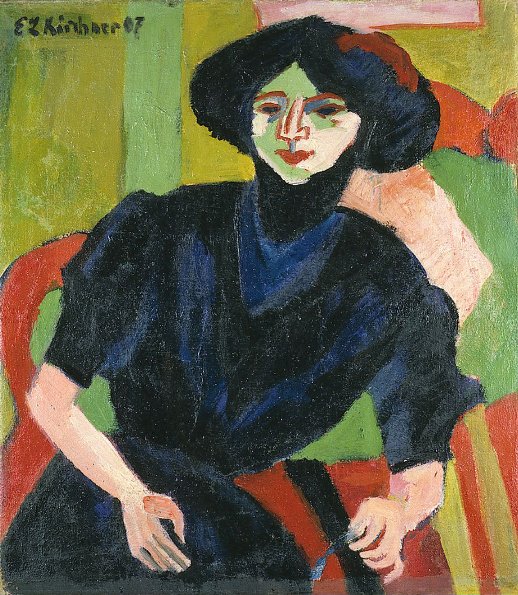 Naisen muotokuva tekijältä Ernst Ludwig Kirchner