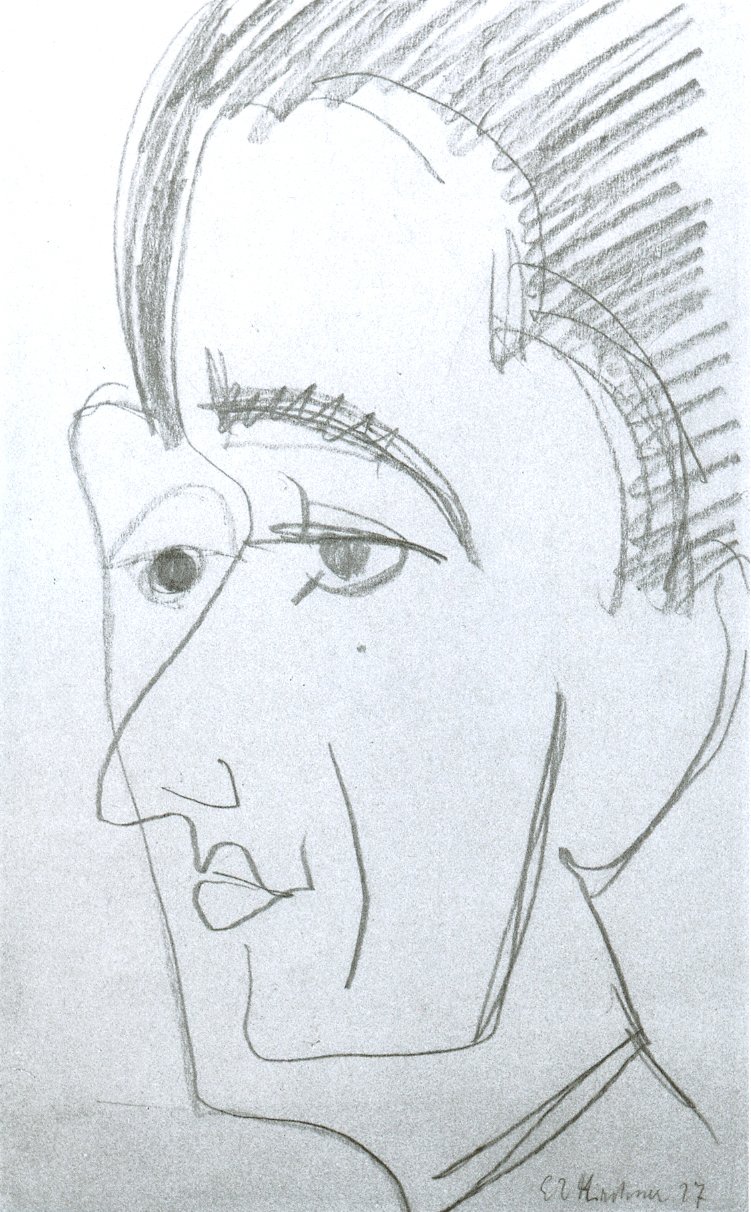 Muotokuva tekijältä Ernst Ludwig Kirchner