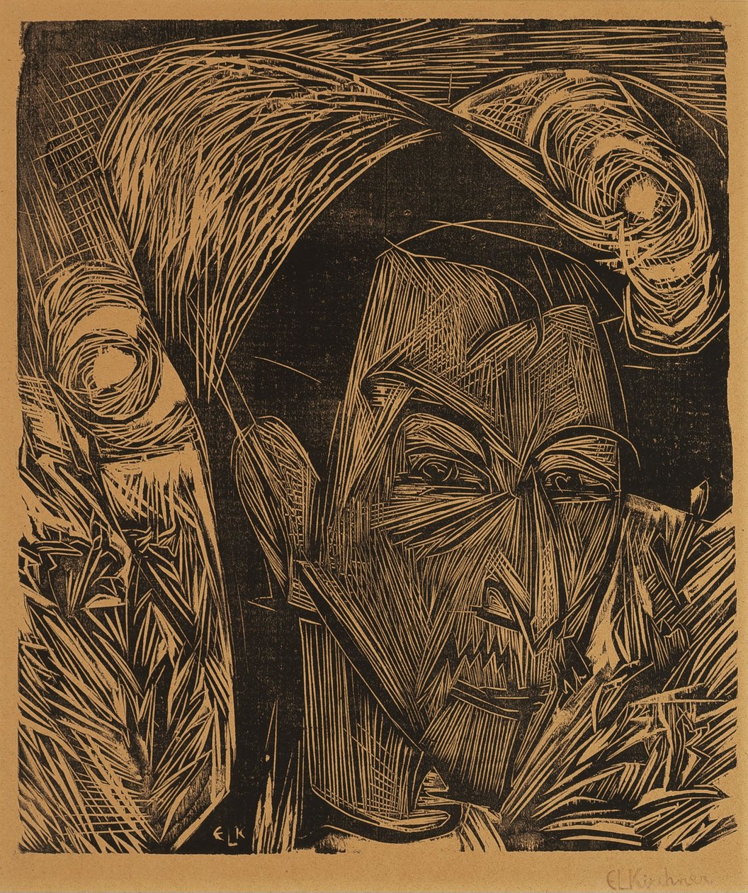 Porträt David Müller tekijältä Ernst Ludwig Kirchner