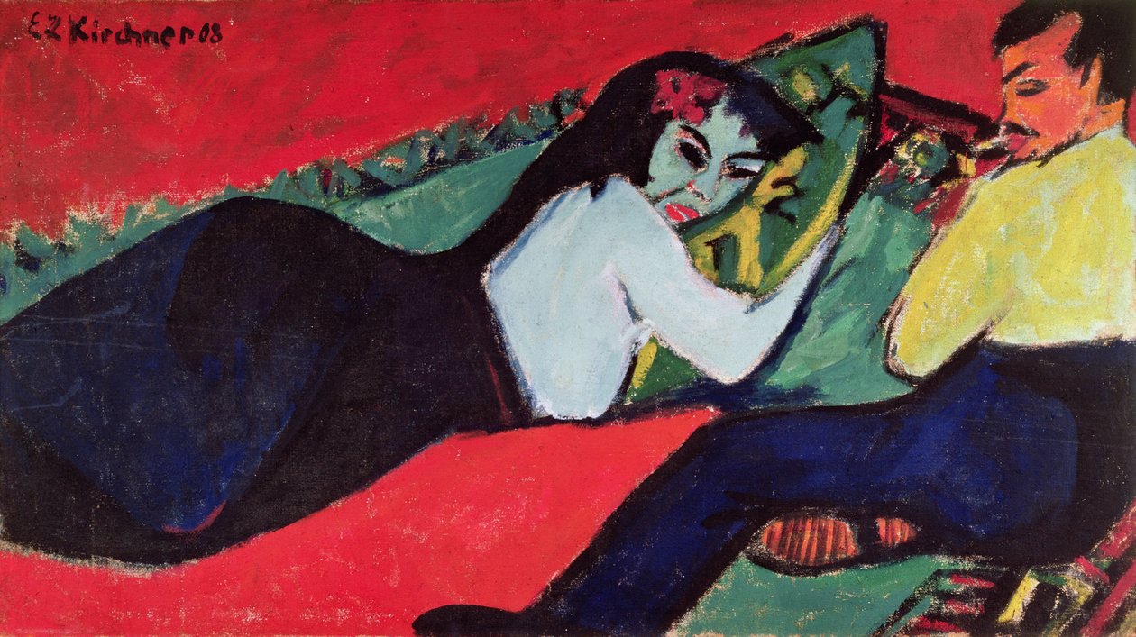 Makaava nainen tekijältä Ernst Ludwig Kirchner