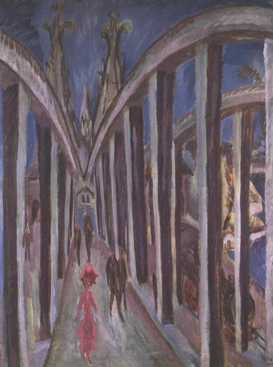 Rheinsbrücke tekijältä Ernst Ludwig Kirchner