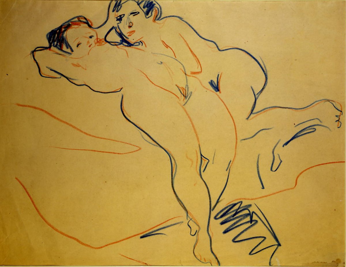 Ruhendes Paar tekijältä Ernst Ludwig Kirchner
