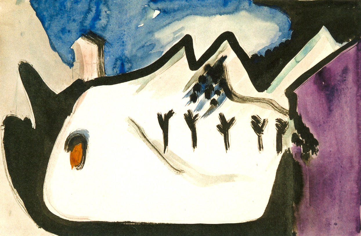 Schneelandschaft tekijältä Ernst Ludwig Kirchner