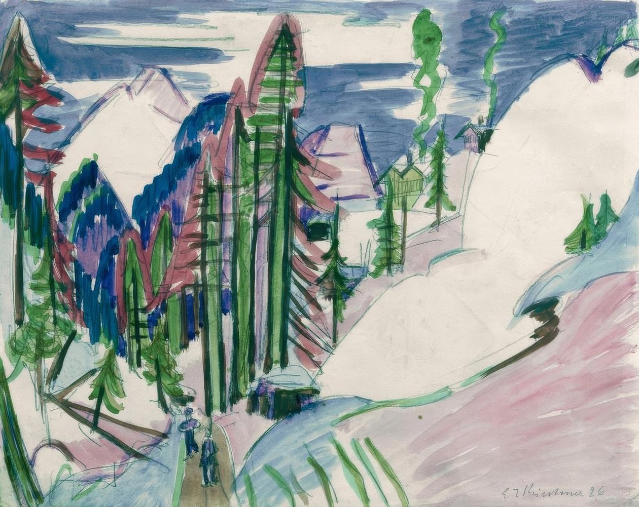 Sertigweg tekijältä Ernst Ludwig Kirchner