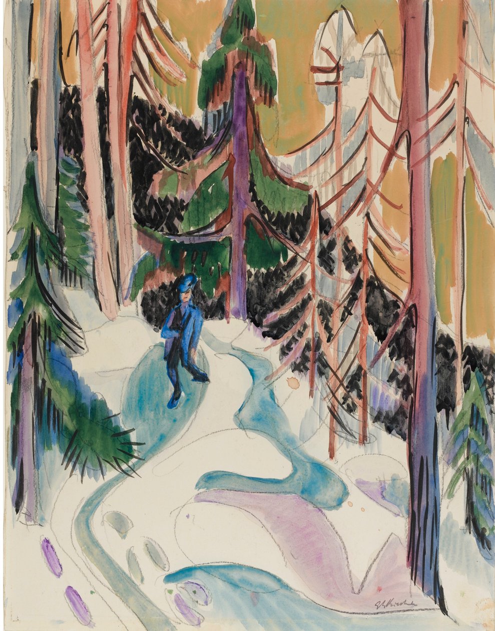 Spaziergang im Walde tekijältä Ernst Ludwig Kirchner