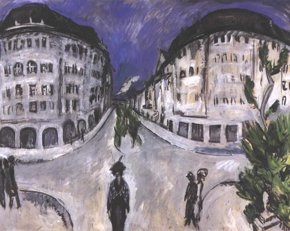 Straße am Stadtpark Schöneberg tekijältä Ernst Ludwig Kirchner