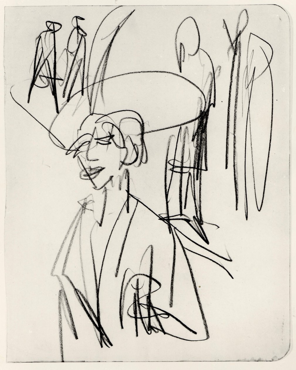 Studie zur roten Kokotte tekijältä Ernst Ludwig Kirchner
