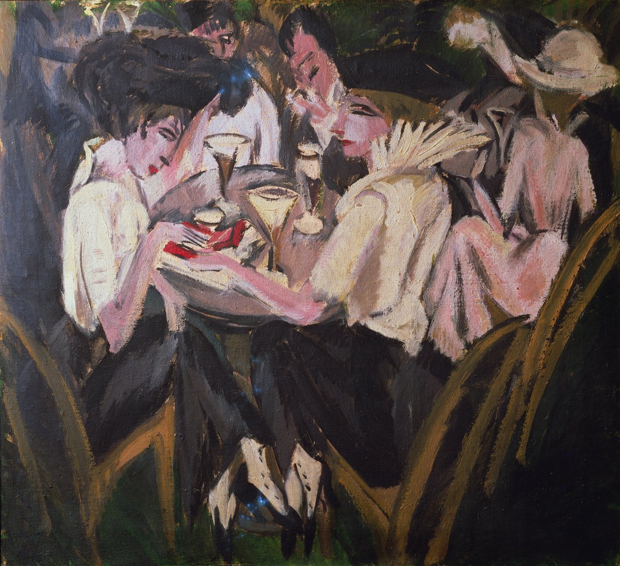 Puutarhakahvila tekijältä Ernst Ludwig Kirchner