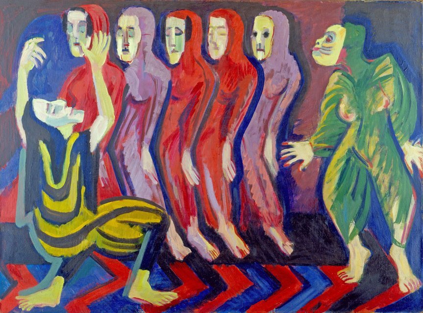 Totentanz der Mary Wigman tekijältä Ernst Ludwig Kirchner