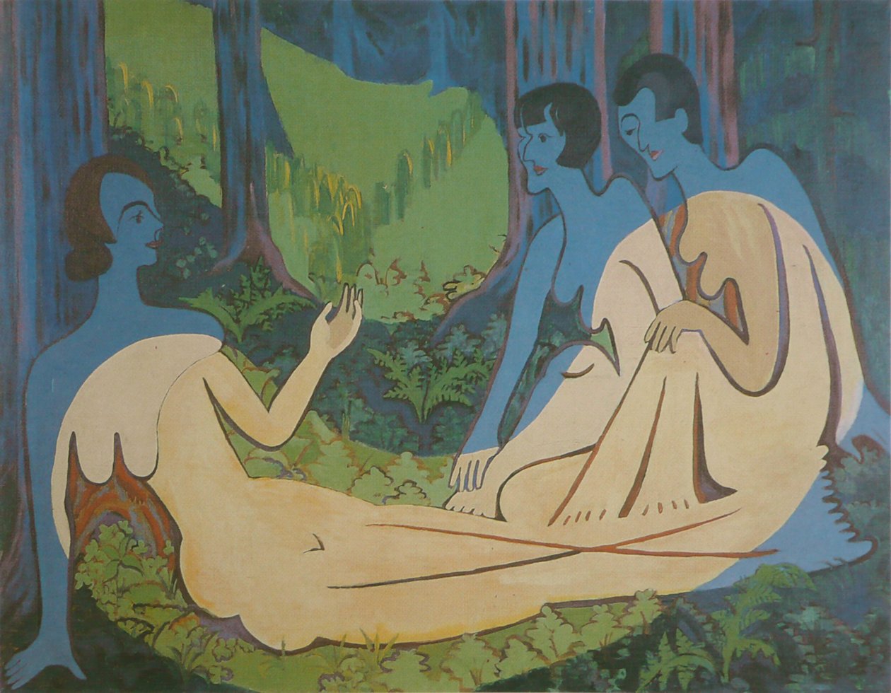 Trois nus tekijältä Ernst Ludwig Kirchner