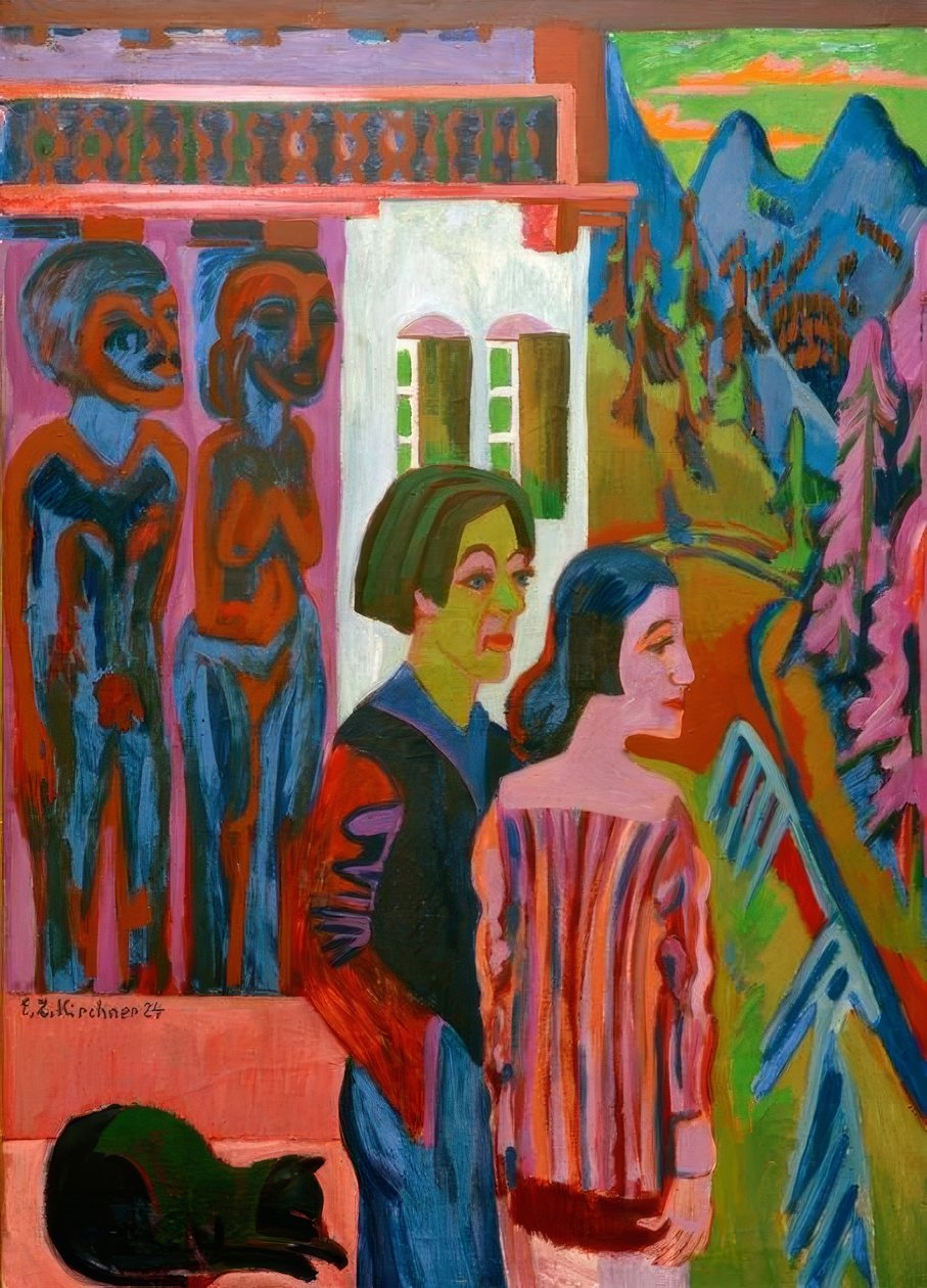 Vor Sonnenaufgang tekijältä Ernst Ludwig Kirchner