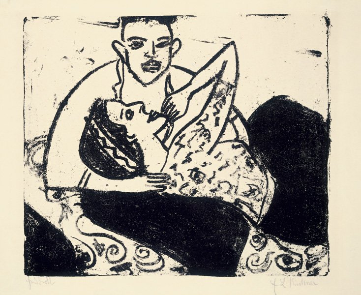Werbendes Mädchen tekijältä Ernst Ludwig Kirchner