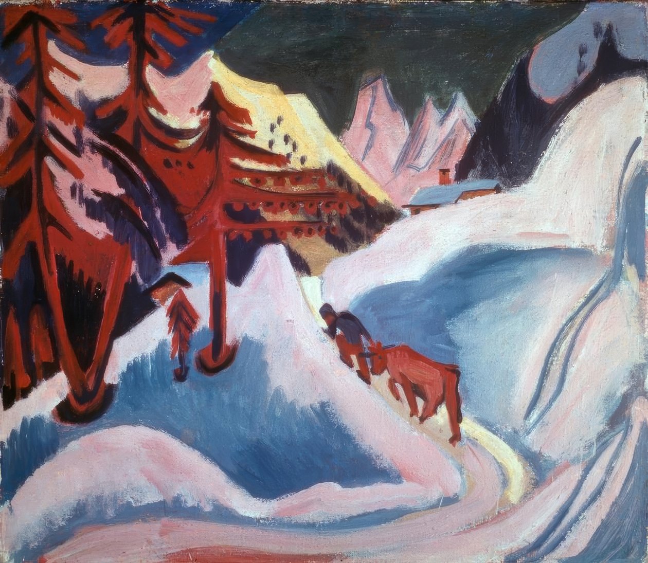 Talvi Davosissa tekijältä Ernst Ludwig Kirchner