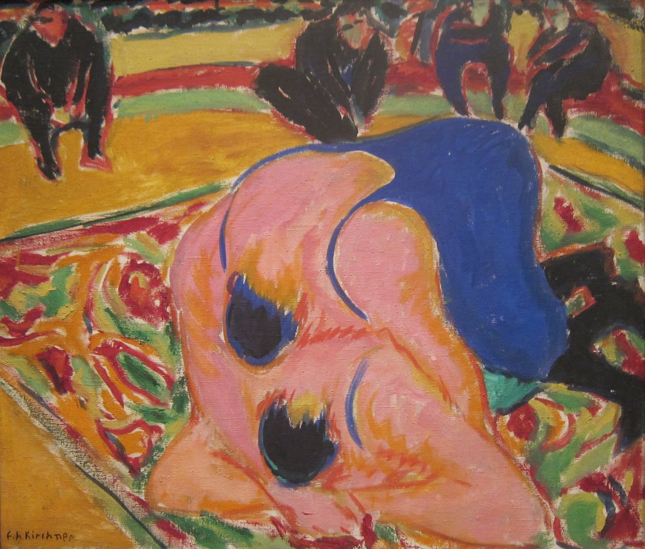 Painijat sirkuksessa tekijältä Ernst Ludwig Kirchner