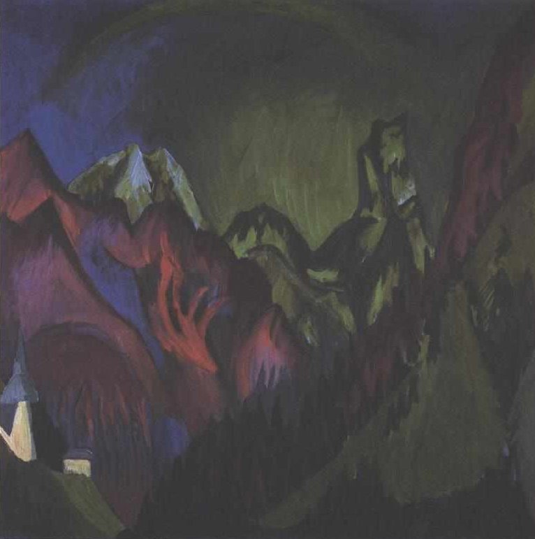 Zügenschlucht bei Monstein tekijältä Ernst Ludwig Kirchner
