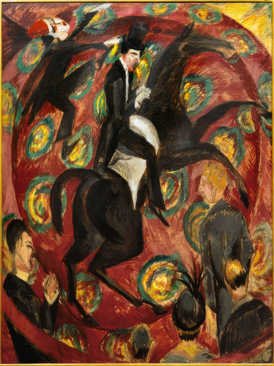 Sirkusratsastajat tekijältä Ernst Ludwig Kirchner