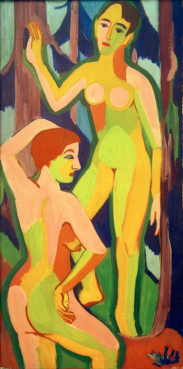 Zwei Akte im Wald II tekijältä Ernst Ludwig Kirchner