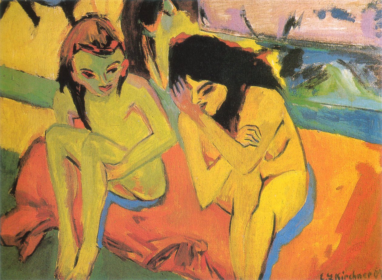 Zwei Mädchen tekijältä Ernst Ludwig Kirchner