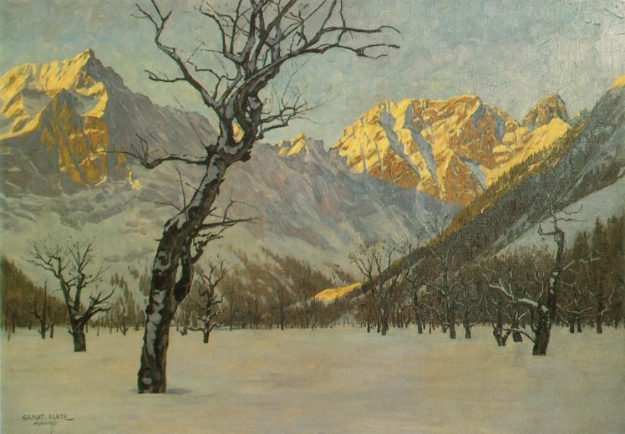 Marzmorgen im Karwendel, Groer Ahornboden tekijältä Ernst Platz