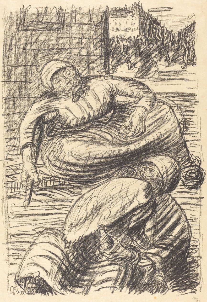 Katu Varsovassa tekijältä Ernst Barlach