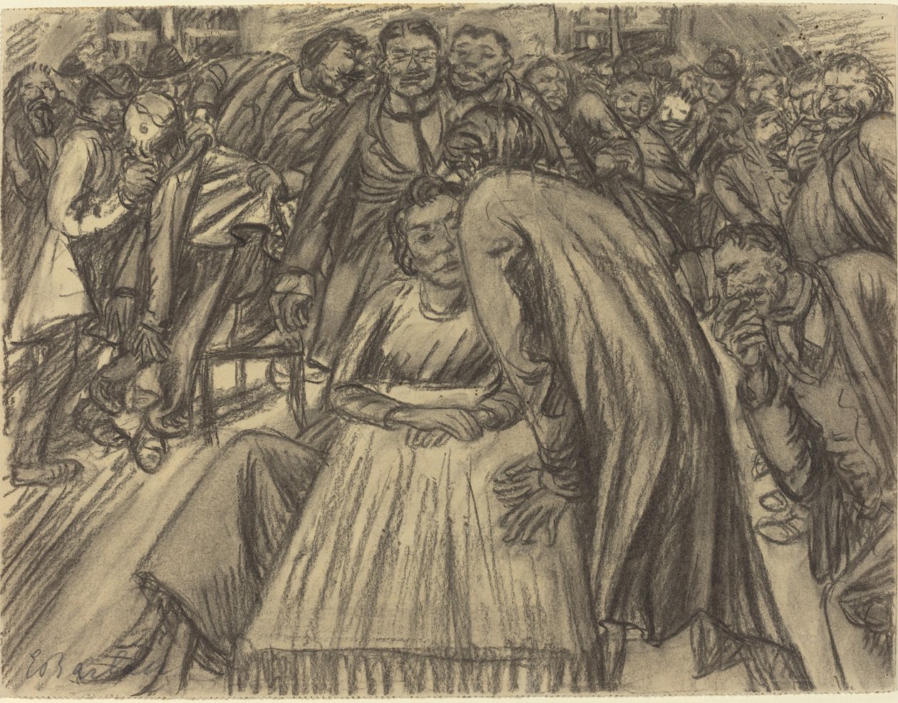 Pari joukossa, 1917. tekijältä Ernst Barlach