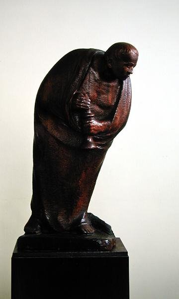 Yksinäinen, 1911 (puu) tekijältä Ernst Barlach