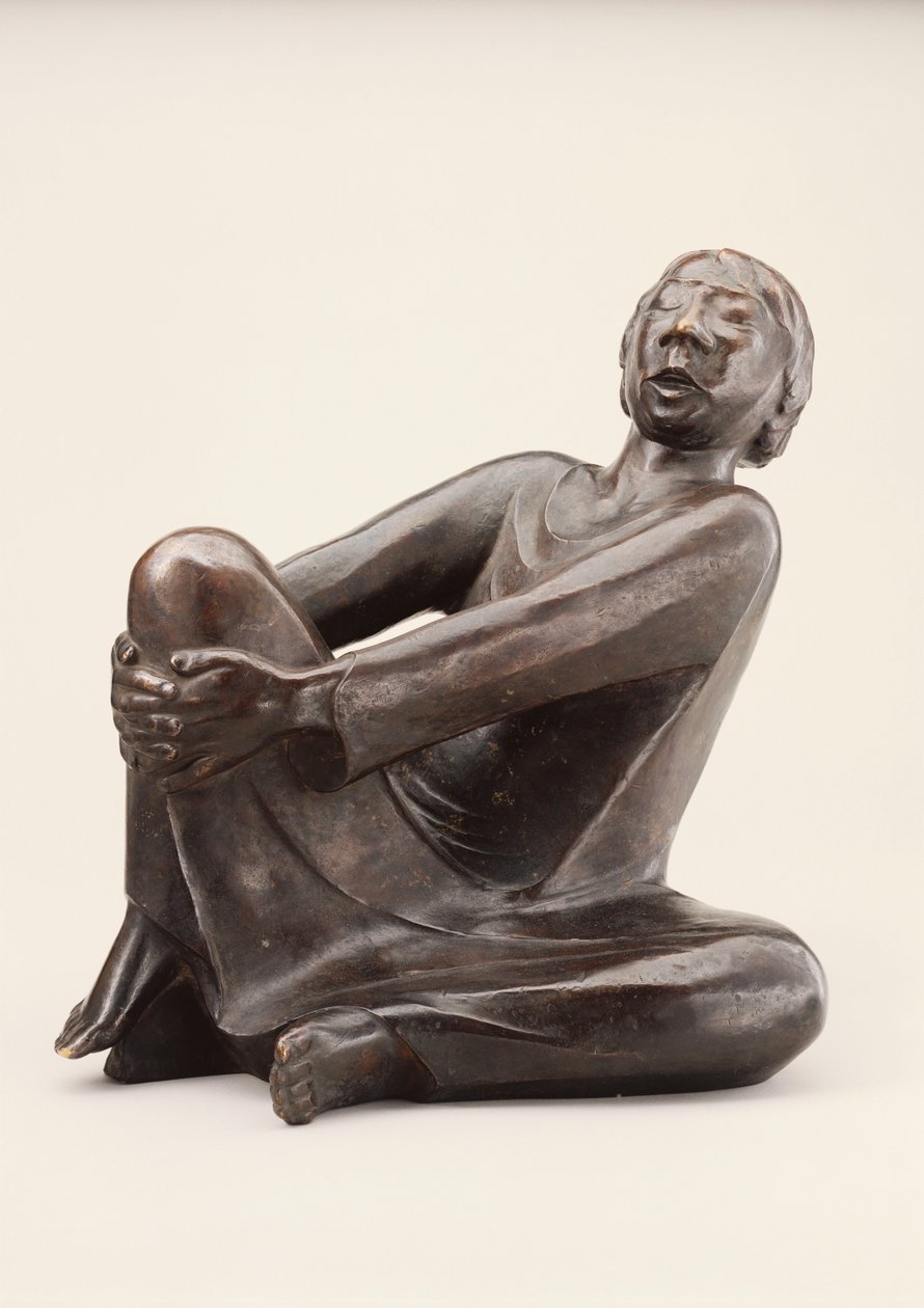 Laulava mies; Der Singende Mann, syntyi vuonna 1928 ja valettu vuonna 1930 (pronssi tummanruskealla patinalla) tekijältä Ernst Barlach