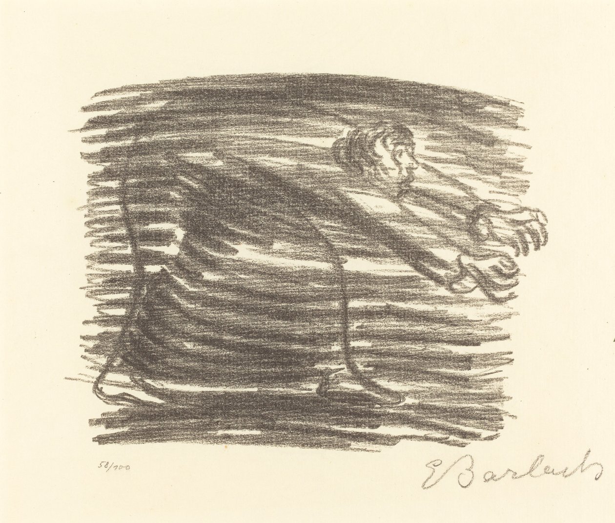 Kävele varjossa, 1922. tekijältä Ernst Barlach