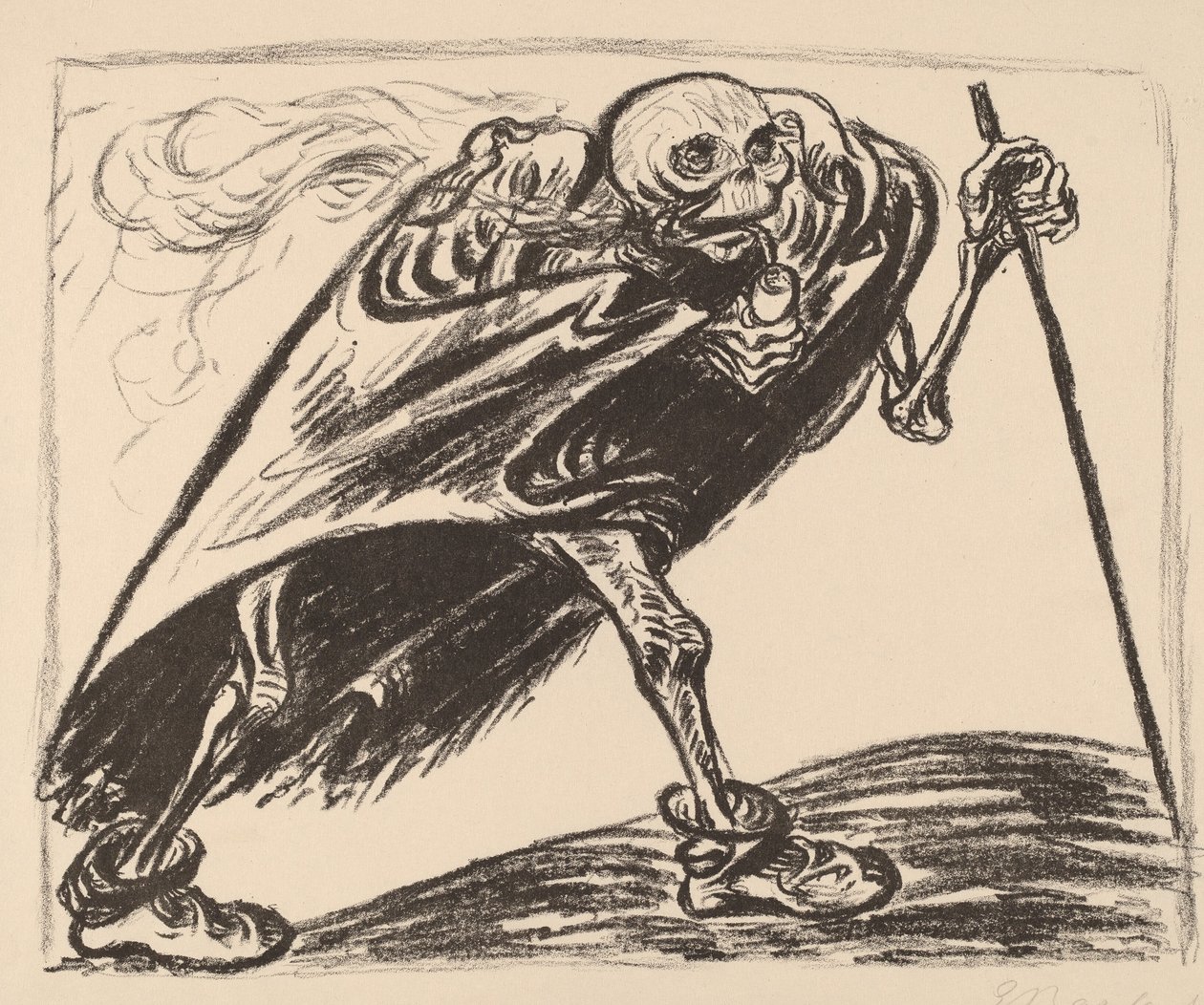 Vaeltava kuolema, 1923. tekijältä Ernst Barlach
