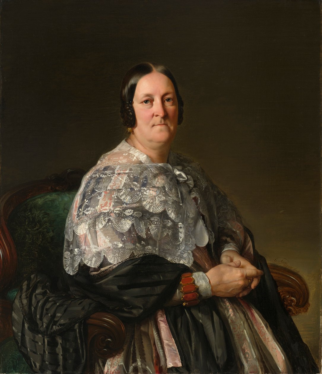 Muotokuva Maria Theresia Freiin von Jakominista tekijältä Ernst Christian Moser