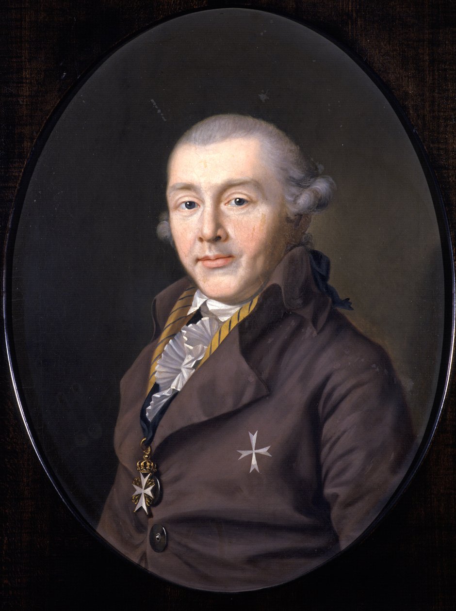 Saksi-Gotha-Altenburgin ruhtinas Augustin muotokuva, 1795 tekijältä Ernst Christian Specht