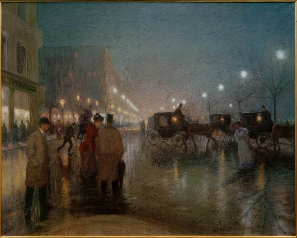 Hampuri, Jungfernstieg illalla tekijältä Ernst Eitner