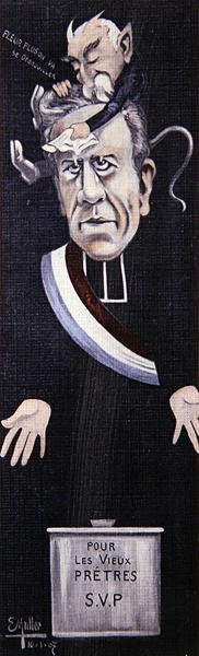 Abbe Lemire saa lohdutusta Georges Clemenceaulta tekijältä Ernst Emmanuel Muller