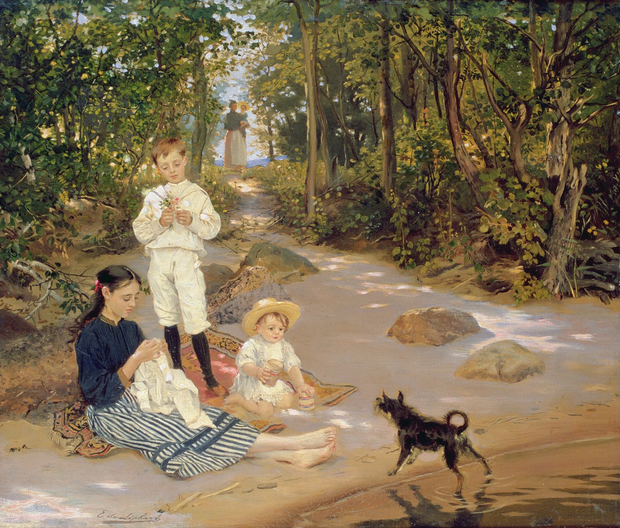 Taiteilijaperhe, 1880-luku tekijältä Ernst Friedrich von Liphardt