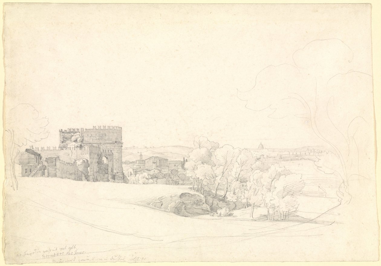 Via Appia Antica ja Cecilia Metellan hauta tekijältä Ernst Fries